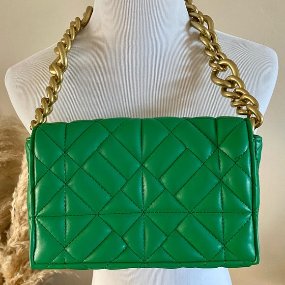 Zara Green Shoulder Bag - Excellent, Like New Condition - Picture 2 of 3
